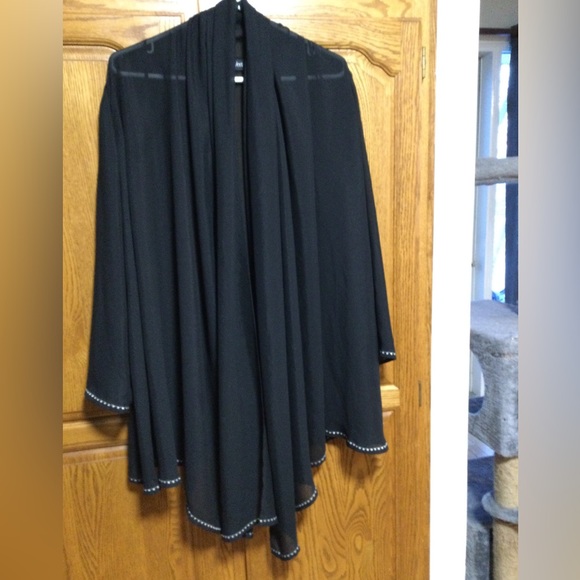 Jacques Vert black chiffon jacket - Picture 2 of 9